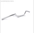 Серебристый Черный мотоциклетный супермото мотоциклетный руль для Harley Chopper Bobber Triumph Handle Bars - Цвет: Серебристый
