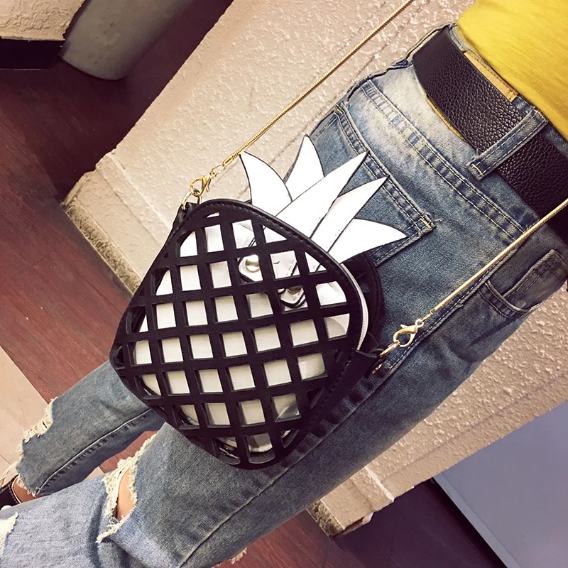 2017 Женская пляжная сумка мессенджер с цепочкой Мини Милая кожаная для женщин