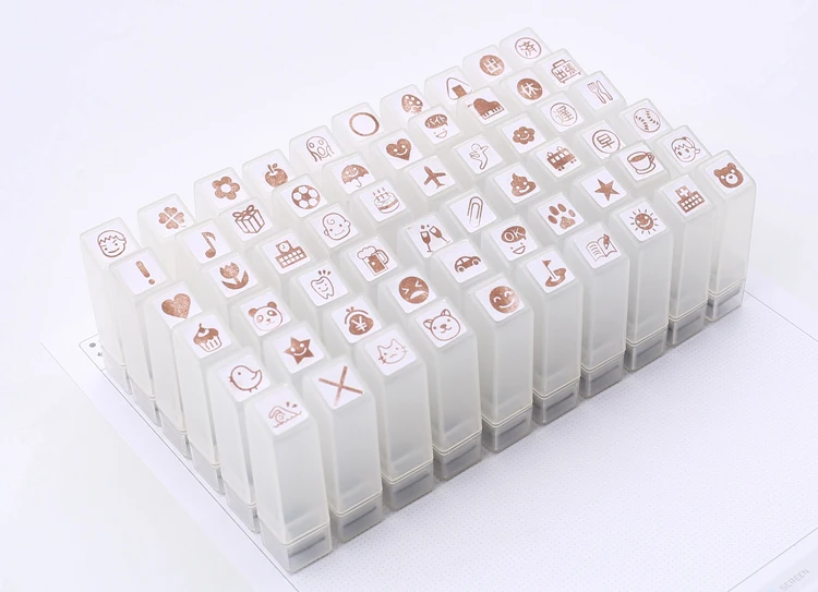 Hand account DIY small icon stamps pattern version hand account personality decorative icon postmark photosensitive stamps