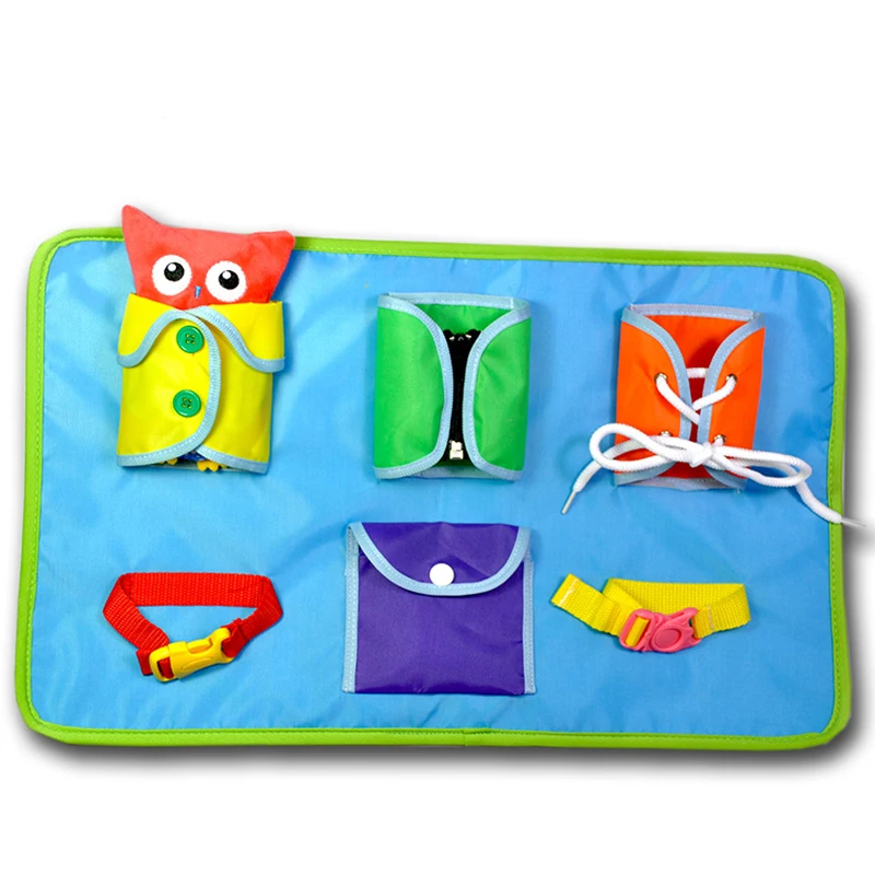 Занятая доска Сова развивающие игрушки на молнии шнуровка книга Базовая