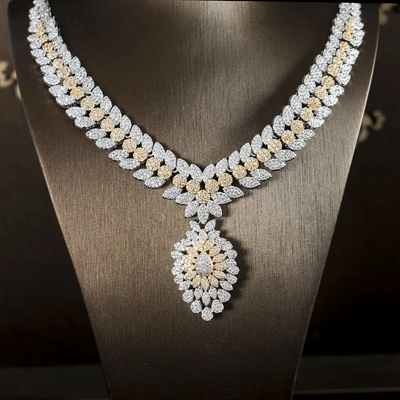 Африканские свадебные ювелирные наборы из 4 шт. новые золотые Дубая для женщин