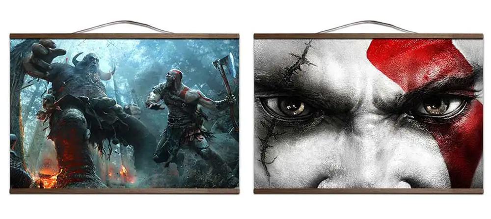 God Of War 4 видео игры узорные постеры и холст печатных живопись художественная Стена Фотографии домашний декор для гостиная украшения