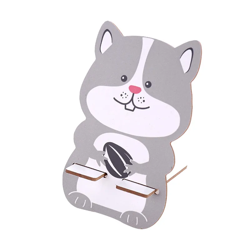 gray squirrel Держатели и стойки для хранения хранение мобильных телефонов стойка креативная мультяшная стойка прикроватная настольная Часы кино настольные часы планшет с ТВ - Цвет: gray squirrel