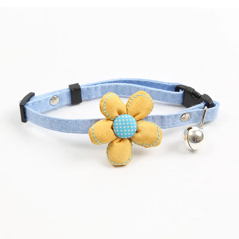 JCPAL ошейники для домашних животных с голубым розовым зеленым белым цветком и