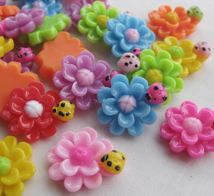 10 шт. полимерные пуговицы в форме божьей коровки | Дом и сад