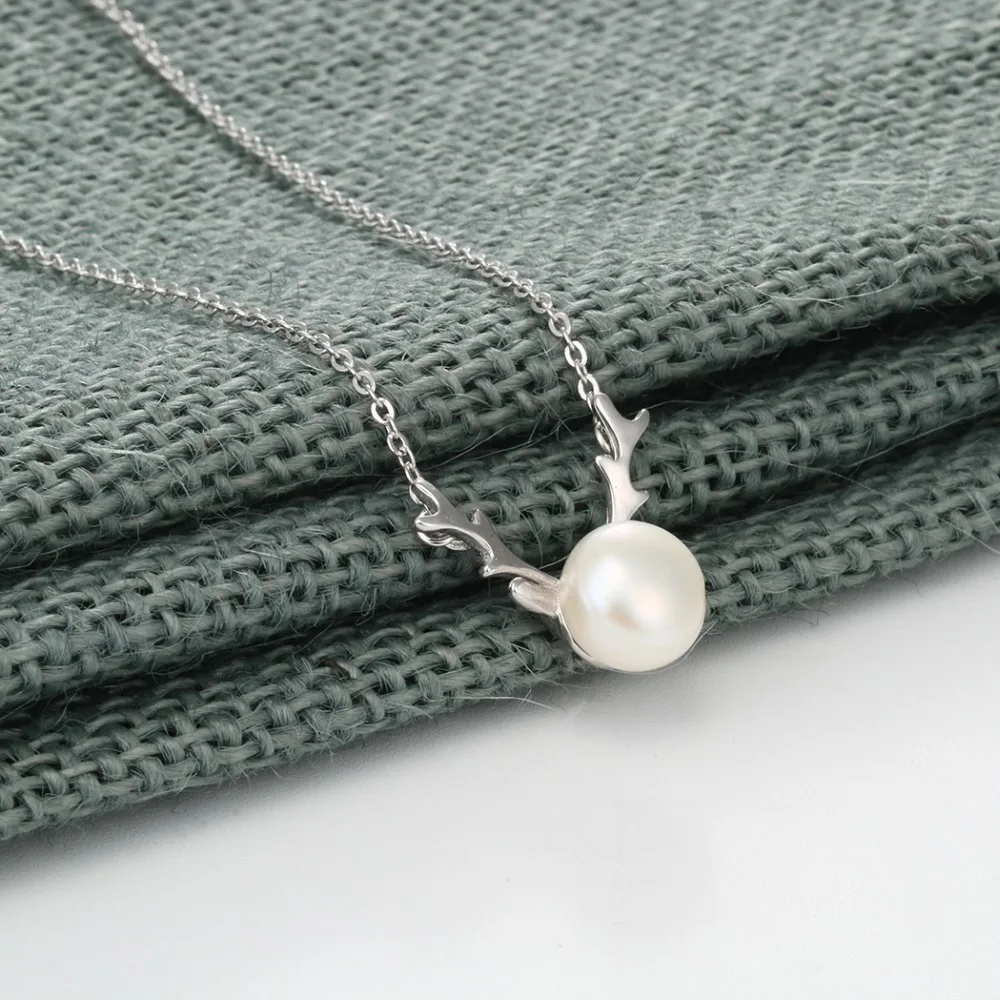 Ожерелье Chandler с оленем в виде пресной воды 1 шт.|drop necklace|deer necklacefresh water pearl necklace |