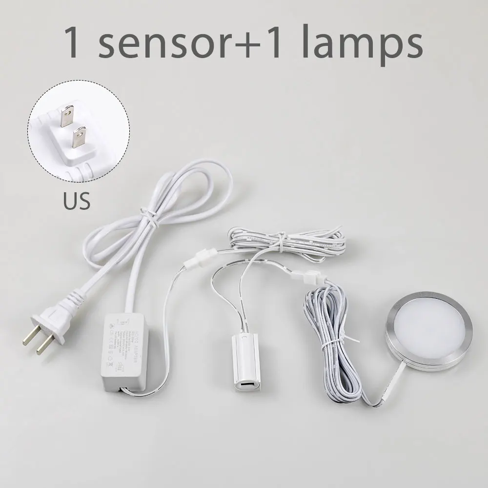 1sensor and 1lamp-US 2,5 Вт 12 В DC ПВХ умный датчик светодиодный датчик движения автоматическое ВКЛ/ВЫКЛ освещение двери под шкаф освещение шкаф гардероб лампа - Цвет: 1sensor and 1lamp-US