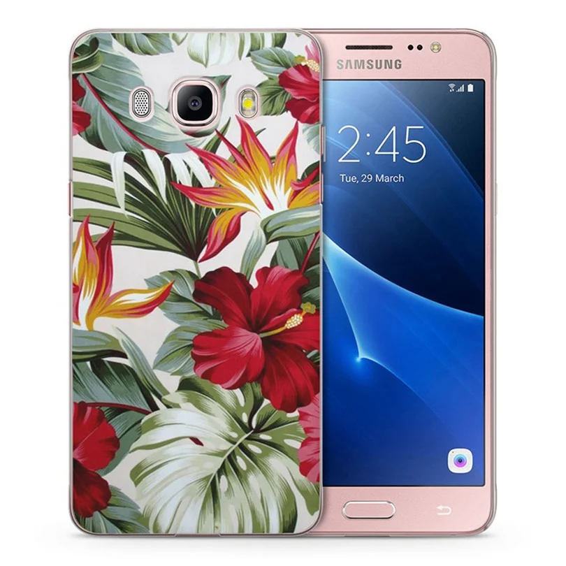 For Samsung Galaxy A3 A5 2016 2015 2017 prime J2 J3 J5 J7 TPU Colorful Soft Flora Cat pink Heart Painted Design Case Fundas C085 |