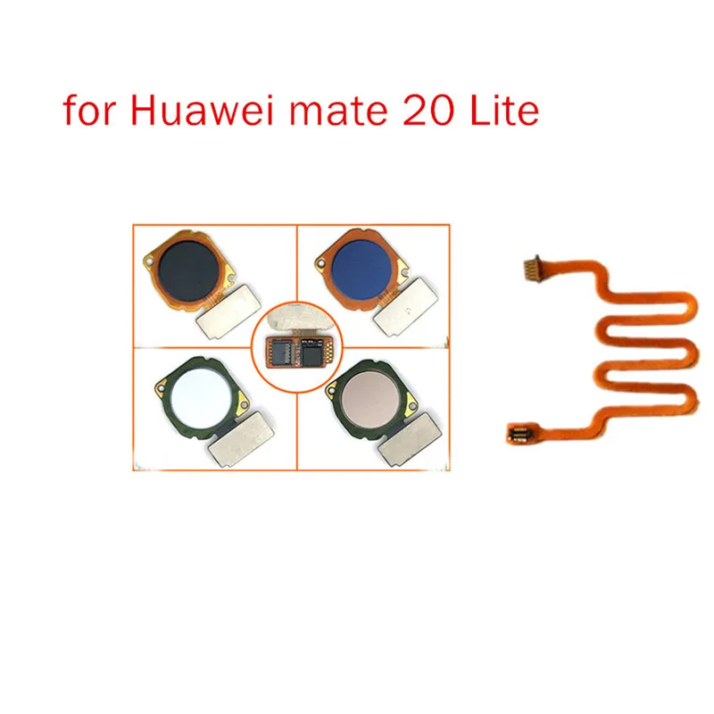 Для huawei mate 20 Lite сканер отпечатков пальцев разъем Кнопка Домой сенсорный ID гибкий кабель ремонт запасных частей тест QC