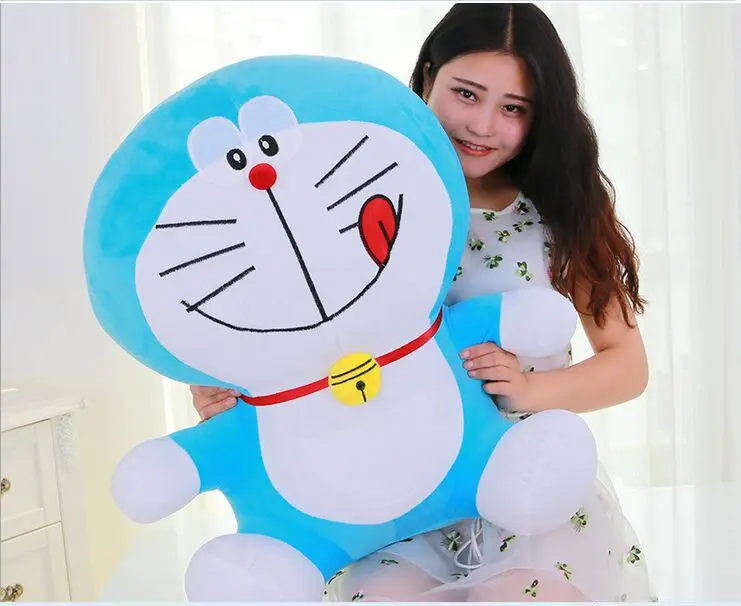 Большая милая плюшевая игрушка doraemon новая синяя большая озорная кукла подарок