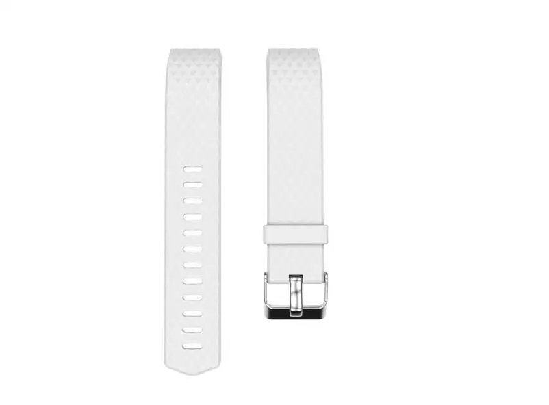 Белый 3D ремешок для браслета Fitbit Charge 2 Смарт аксессуары для Fitbit Charge 2 ремешок для смарт-браслета замена оригинального ремешка - Цвет: Белый