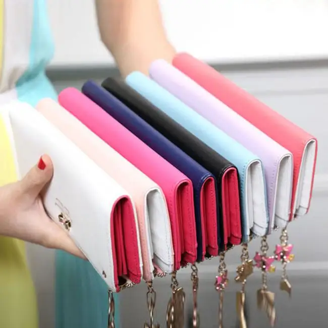 2019 Новый женский клатч длинный бант Подвеска для сумочек кошелек сумка держатель