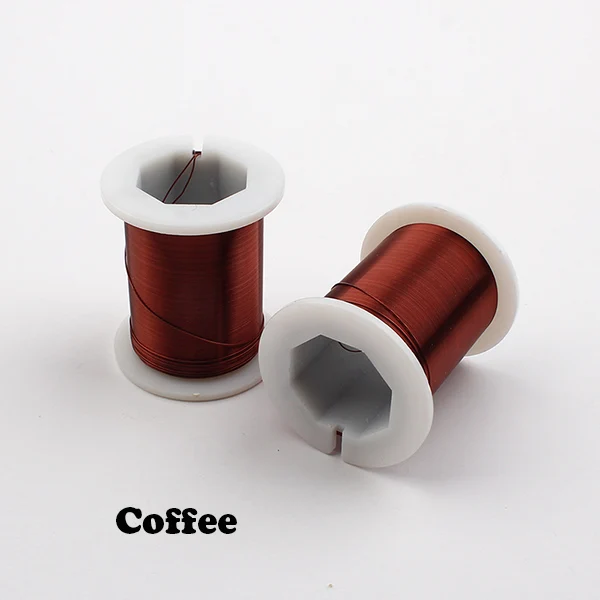 Coffee 27 м 0,4 мм/17 м 0,5 мм медная проволока Серебряная Золотая черная металлическая проволока для изготовления ювелирных изделий мягкая обмоточная проволока - Цвет: Coffee