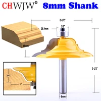 1pc 8mm shank table edge router bit french baroque line knife woodworking cutter tenon cutter for woodworking tools chwjw