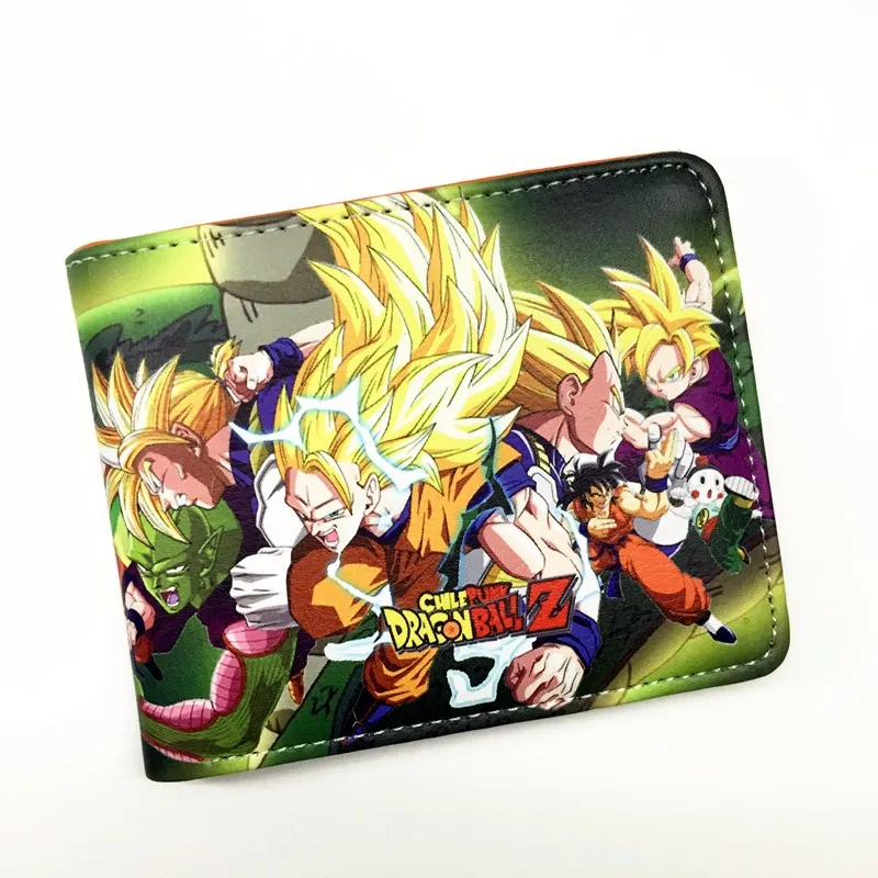 Dragon Ball Z кошелек для молодых мужчин и женщин студентов аниме модные короткие кошельки японский мультфильм комикс кошелек цена доллара