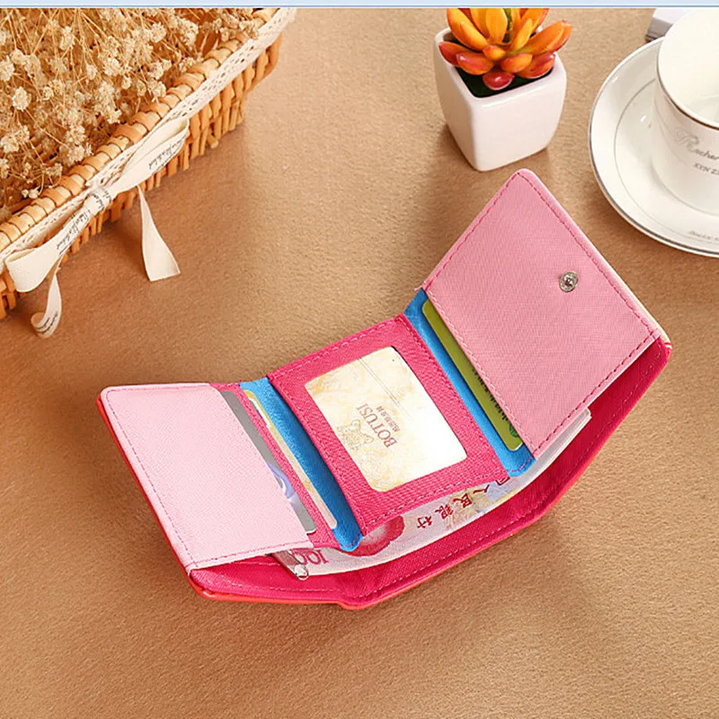 Женские кошельки Маленький модный брендовый кожаный кошелек дамская сумочка для