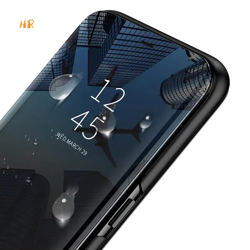 Зеркальный чехол для Oneplus 5 т 6 флип из искусственной кожи Подставка смартфона One