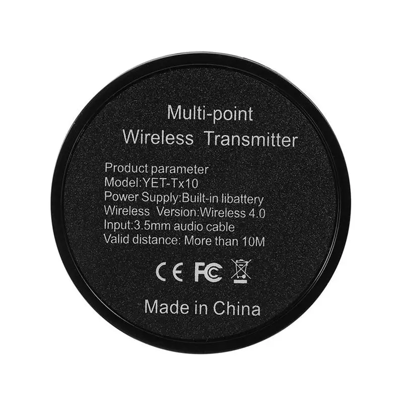 Dual Link Bluetooth 4,0 RCA Aux 3,5 мм стерео аудио передатчик Портативный беспроводной музыкальный адаптер сплиттер для домашнего ТВ ПК