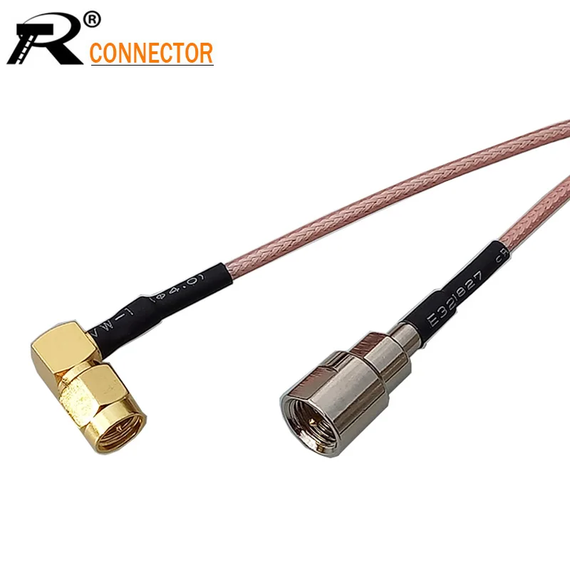 1 шт. FME штекер на правый угол SMA RG316 RF коаксиальный кабель Pigtail 90 градусов