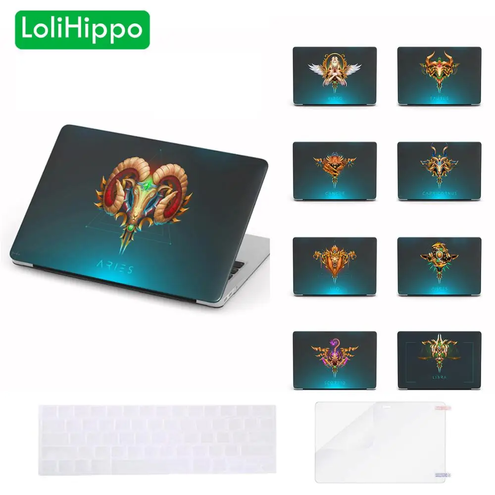 LoliHippo 12 Созвездие ноутбук защитный чехол для Apple Macbook Air Pro 11 13 3 15 4 Знак зодиака