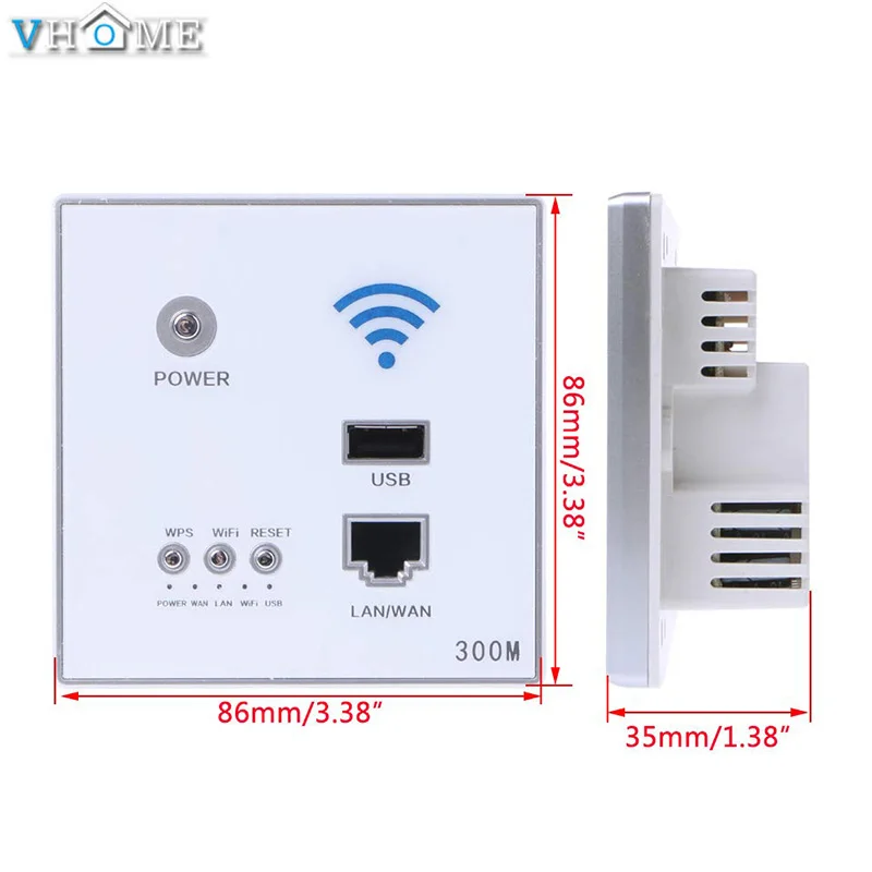 Vhome 300 Мбит/с 220 В реле питания AP умный беспроводной WIFI ретранслятор расширитель