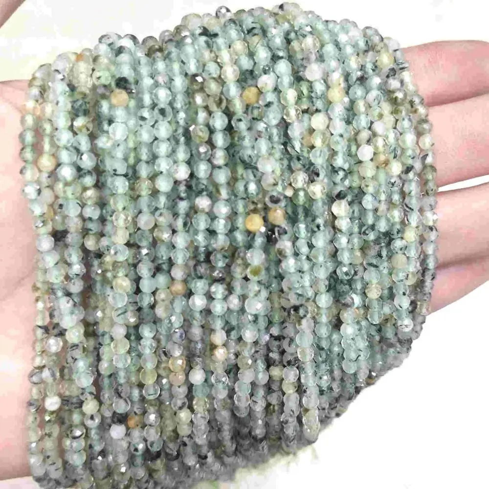 Synthetic Prehnite Граненые 3 мм натуральный камень бусины розовый кристалл кварца лазурит Агаты драгоценный камень бусины для самостоятельного изготовления ювелирных изделий браслет - Цвет: Synthetic Prehnite