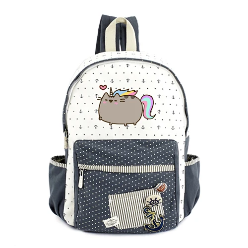 10 Fat Cat/Neko Atsume рюкзак для девочек-подростков, школьные сумки с кошками на заднем дворе, повседневный рюкзак, Мультяшные школьные рюкзаки - Цвет: 10