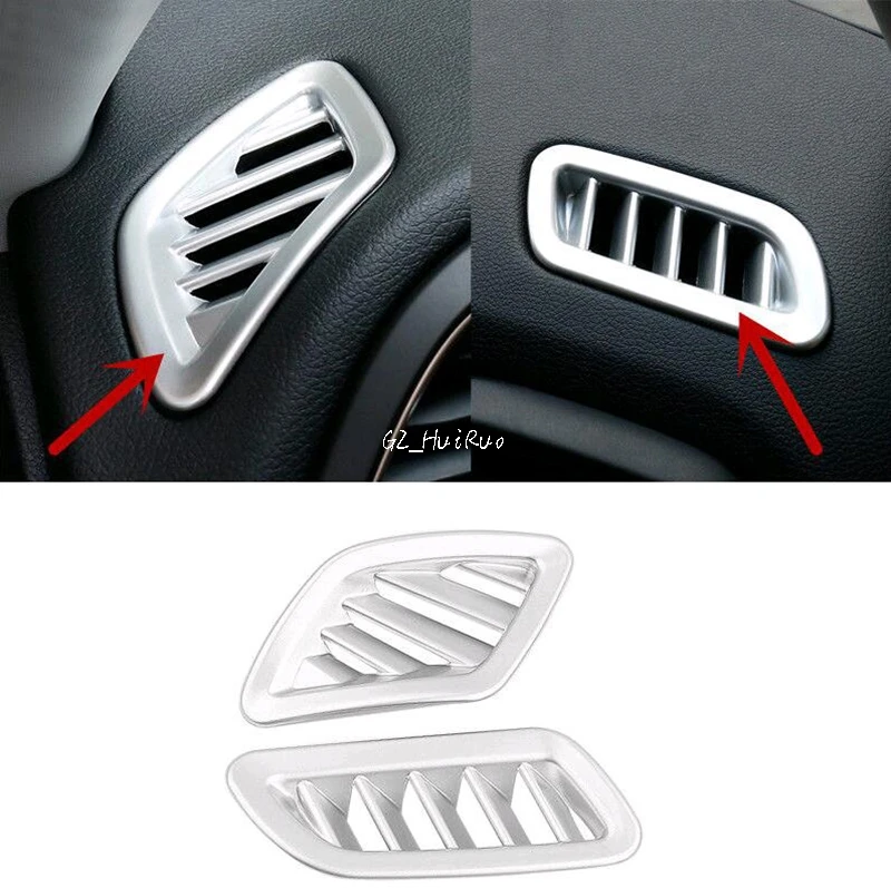 

2P Top Air-condition Vent Frame Moulding Cover Trims For Jeep Renegade 2015-2016
