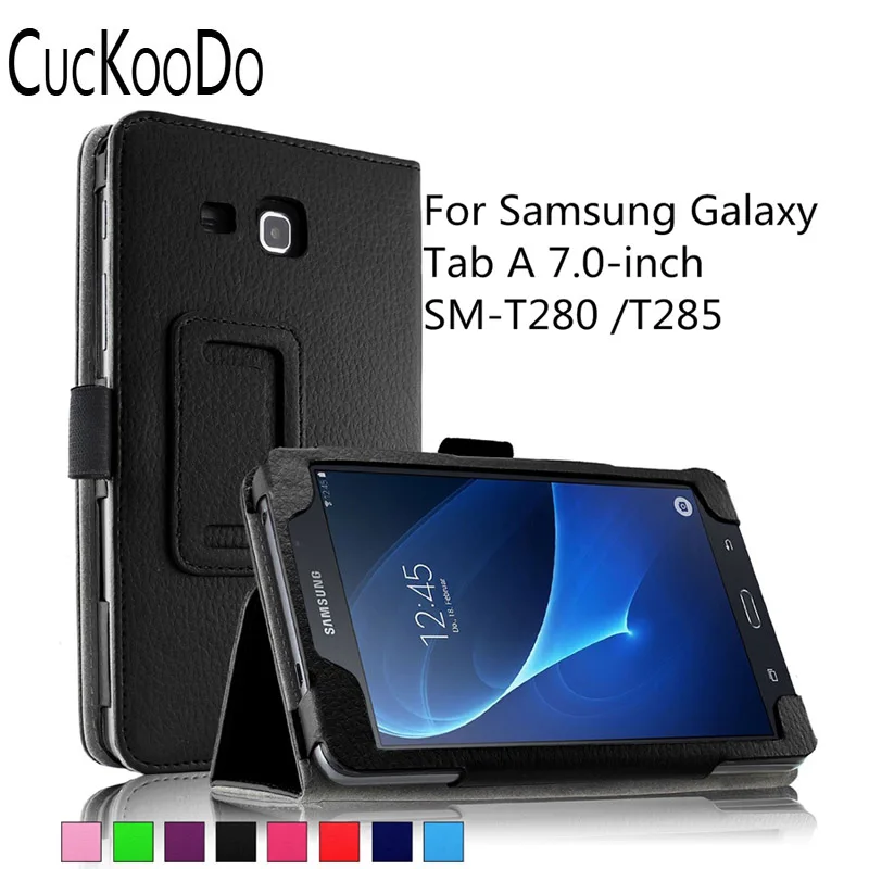 CucKooDo Slim Fit премиум Веганский кожаный чехол для Samsung Galaxy Tab A 7 0 дюймовый SM T280/SM T285 2016