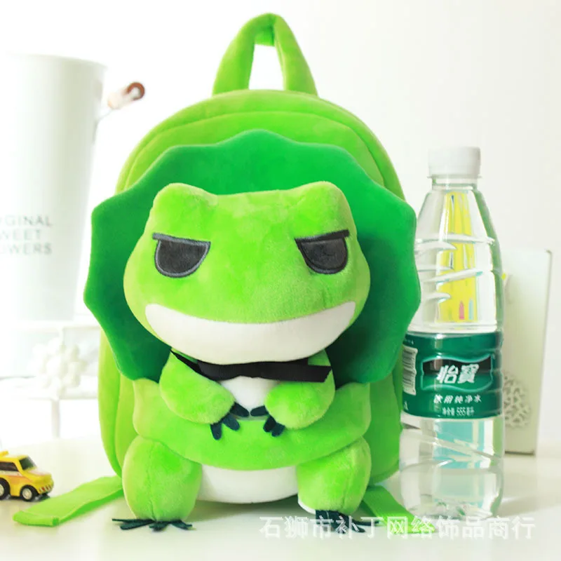 Японский плюшевый рюкзак с лягушкой для игр и путешествий повседневный школьный