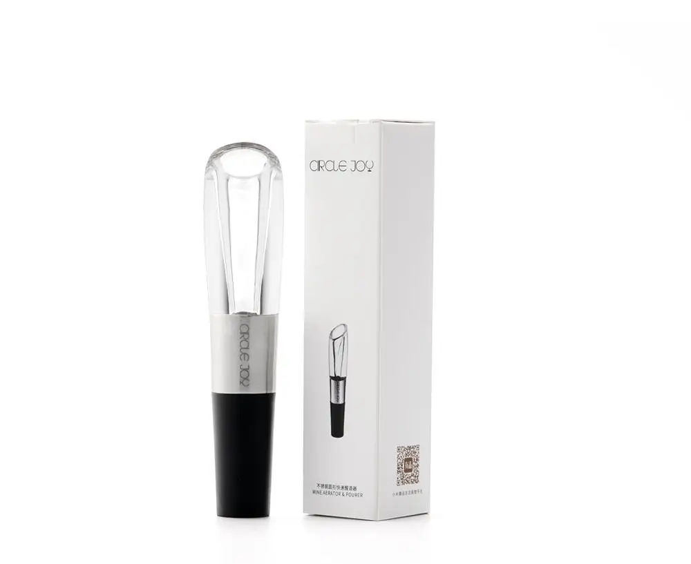 Wine decanter Xiaomi Mijia круг радость вакуум памяти пробка для красного вина Нержавеющая сталь пробка для бутылок с шампанским графин вина пробки для дома Вечерние - Цвет: Wine decanter