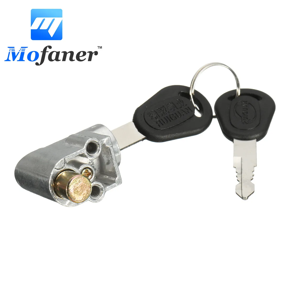 

Выключатель зажигания Mofaner, защитный блок батареи, замок + 2 ключа для мотоцикла, электрического велосипеда, скутера, электронного велосипед...