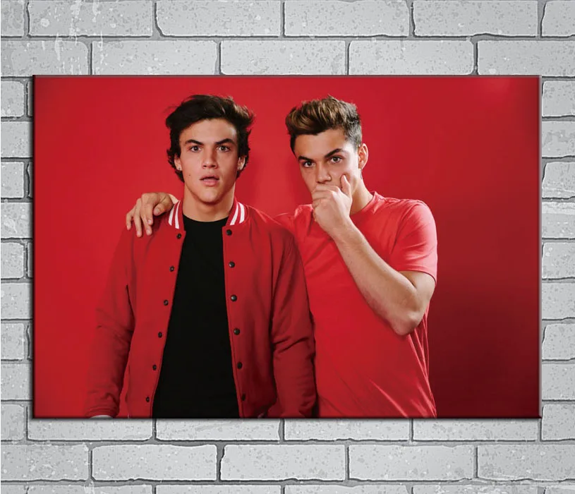Светлый холщовый постер Dolan Twins Music Group на заказ 24x36 27x40 дюймов домашний декор N410 |
