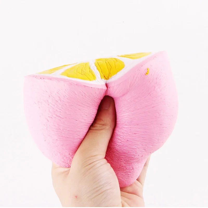 Kawaii Jumbo мягкими розовый желтый лимон супер замедлить рост фрукты талисманы Squeeze
