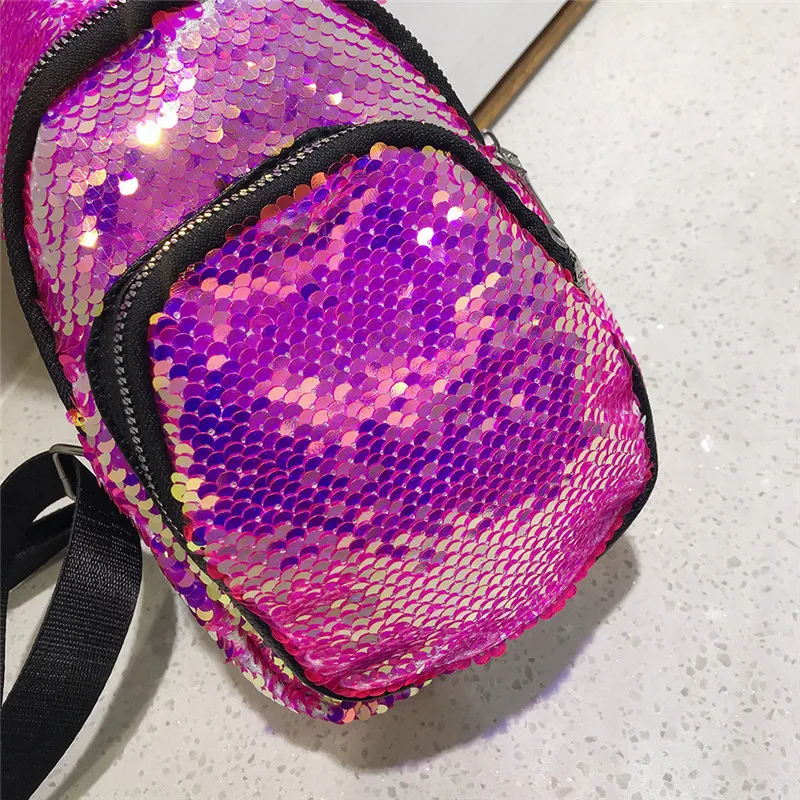 Fanny Pack Multi-function Fashion Mermaid Sequin Bag Reflective Laser Shoulder Bag Women's Belt Waist Bag Bum Pochete#40