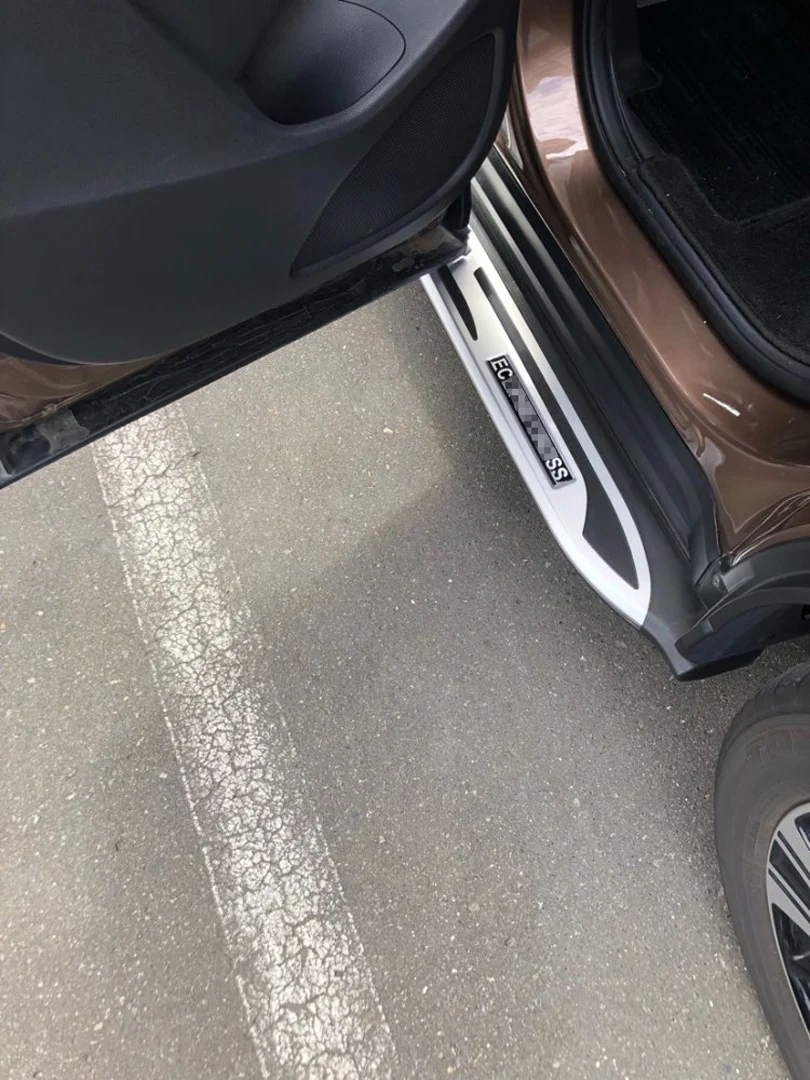 Подходит для Mitsubishi Eclipse Cross- ножная доска боковая панель ходовая доска педали. Утолщенный алюминиевый сплав. Азия