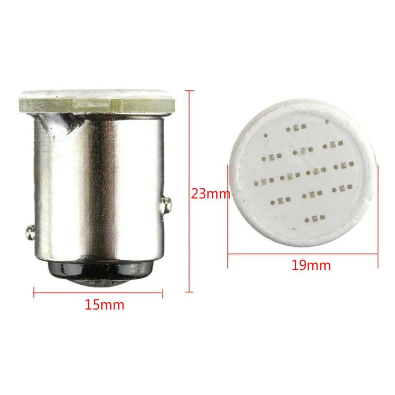 2x12V 1157 1016 BAY15D P21/5W белый светодиодный COB 12 чипов Автомобильная Тормозная лампа