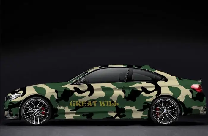 7 Black Gray Camouflage Vinyl Wrap Film Auto Sticker Vinyls Film Camouflage Car Wrap For Car Wrapping Matte Glossy Air Bubble Free - Название цвета: 7