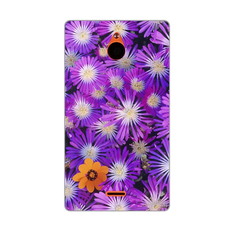 Чехол для Nokia X2 X2DS Dual SIM RM-1013 задняя крышка цветок Coque пластик напечатанный Кот Сова чехол для телефона с рисунком в виде животного для Nokia X2