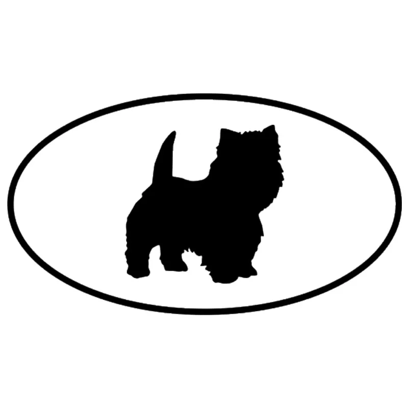 16 3*9 1 см West Highland White Terrier автомобильные наклейки с собаками водонепроницаемые