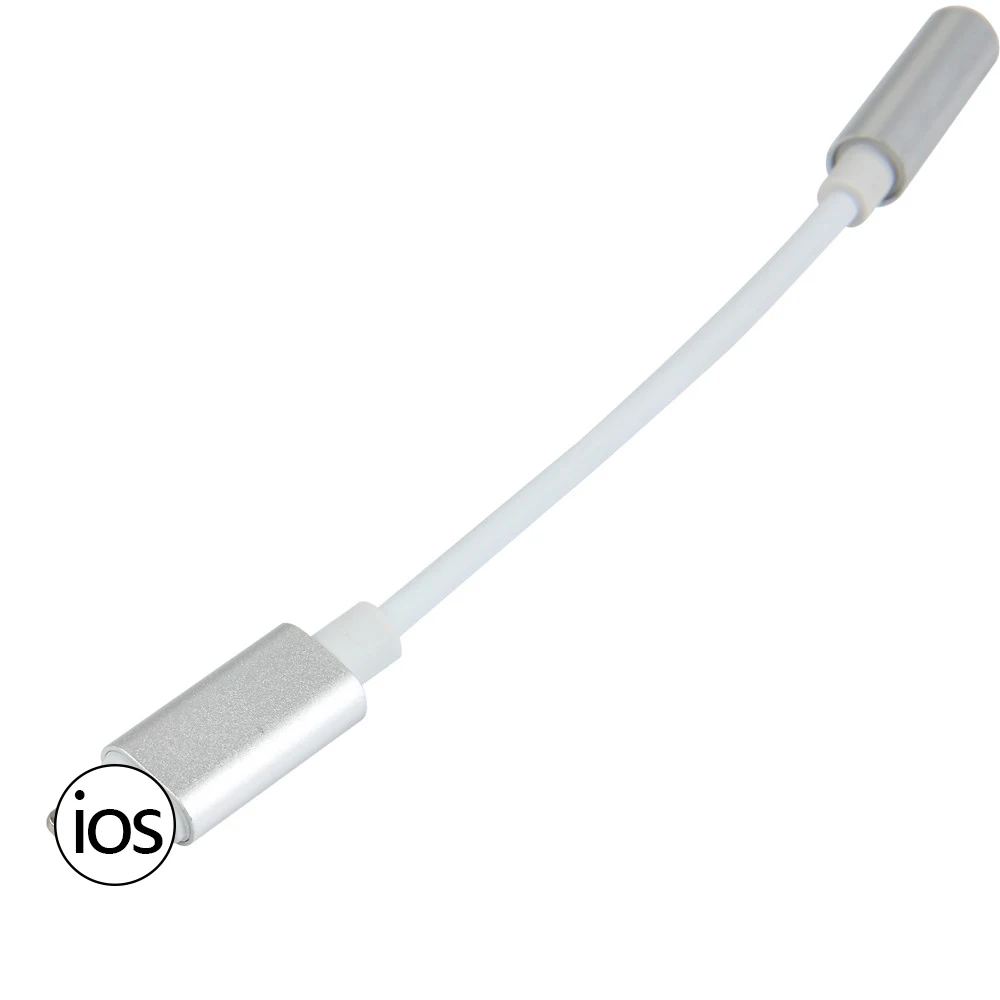 For IOS Headphone Adapter iPhone 7 8 X AUX Lightning Female To 3.5mm Male Adapters Jack Cable | Мобильные телефоны и