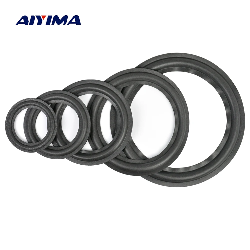 

AIYIMA 2Pcs Audio Active Speakers 4/5/6.5/8/10 Inch Speaker Foam Surround Foam Edge Sponge Speaker Repair Parts Accessories