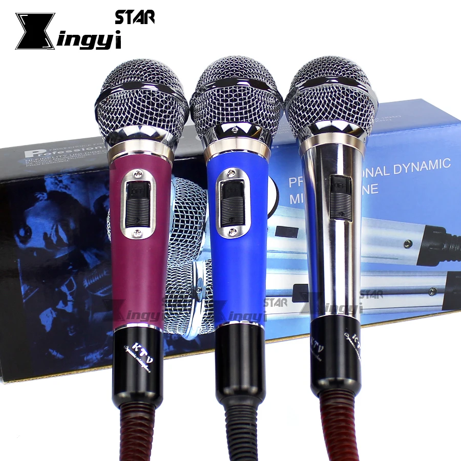 

Professional Handheld Wired Mic Dynamic Vocal Microphone For Computer Studio Specch Karaoke Karaoke Mixer Console KTV Microfono