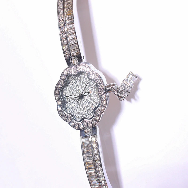 Брендовые женские часы Mashali блестящие с австрийскими кристаллами бриллиантами