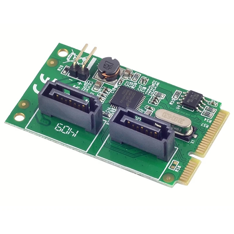 Мини PCI Express 2 0 ASM1061R чипсет SATA 6 Гбит/с RAID контроллер карта порта 3 Поддержка RAID0 RAID1
