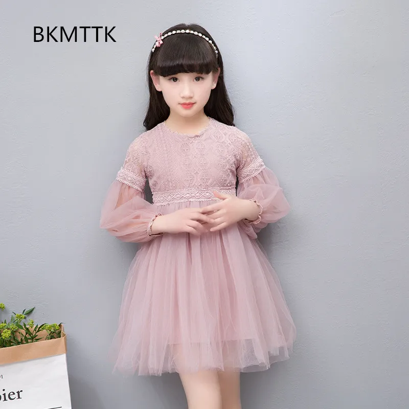 Big boy girl dress princess 2017 summer wear long sleeved lace in children | Детская одежда и обувь