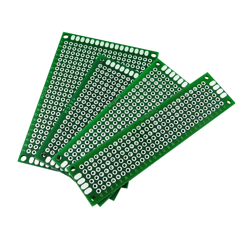 

20 шт. 5x7 4x6 3x7 2x8 см двухсторонний медный Прототип pcb универсальная плата