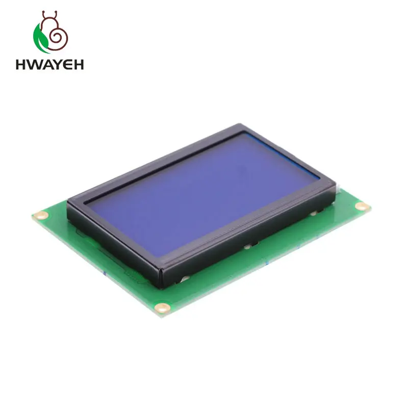 1 шт. ЖК дисплей 12864 128x64 точки графика синего цвета Подсветка модуль raspberry для