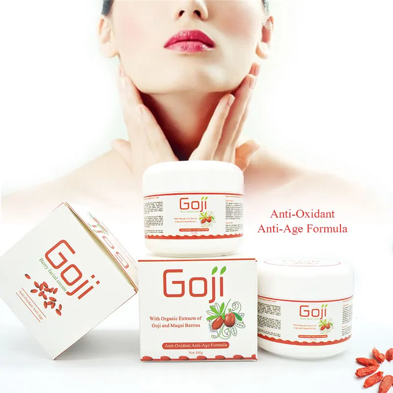 2 шт Goji ягодный крем для лица с гиалуроновой кислотой парабен Бесплатный аромат