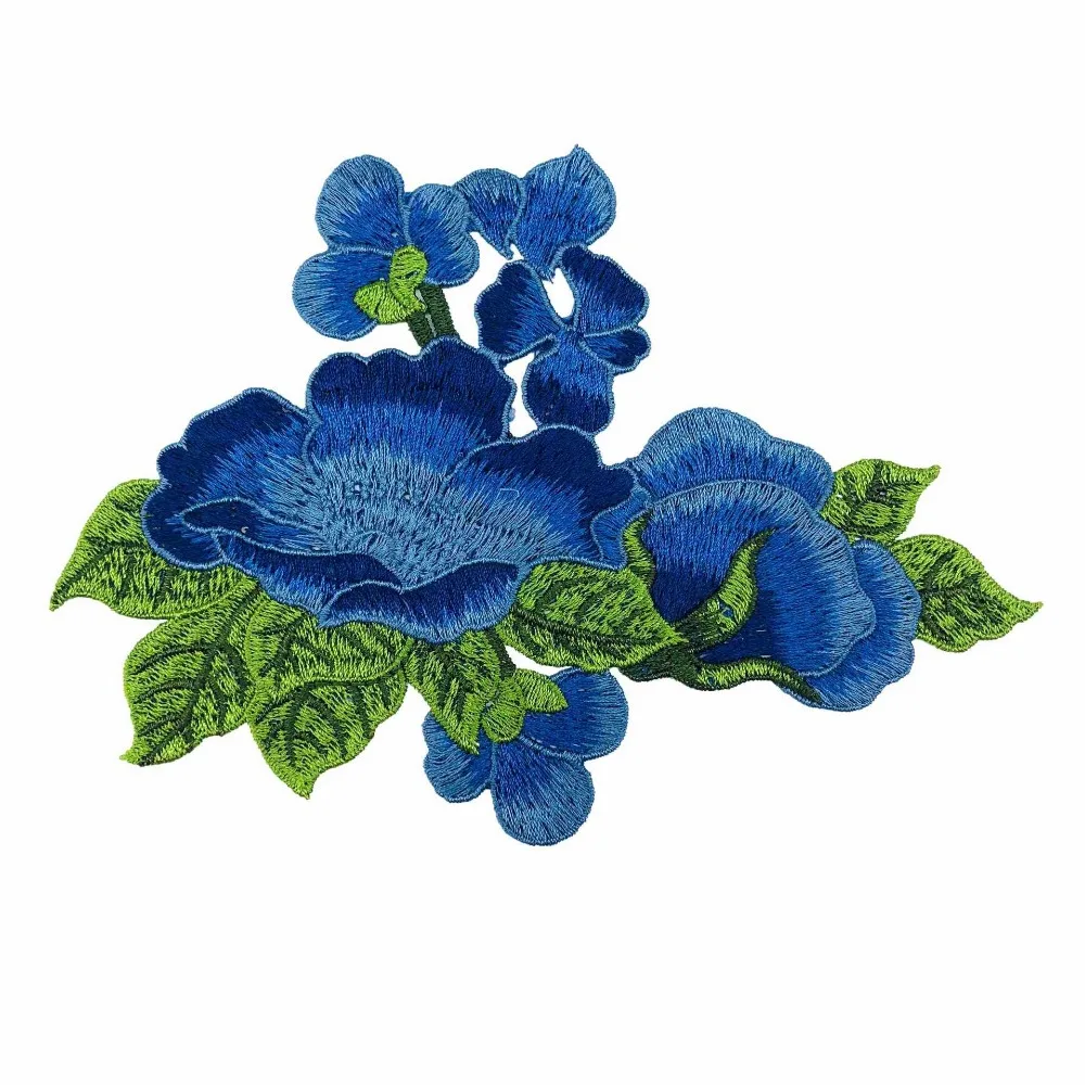 1Pcs 18.5*13.5cm New Delicate Embroidery Clothing Applique Flower Patches DIY Ethnic Style Collar | Дом и сад